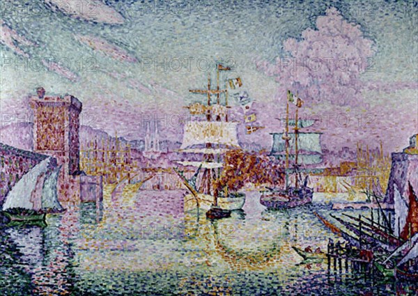 Signac, L'entrée du port de Marseillle