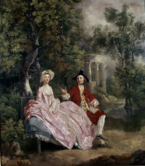 Gainsborough, Conversation dans un parc