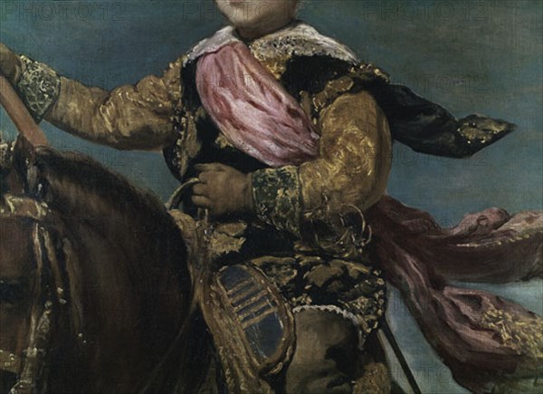 Velázquez, Equestrian Portrait of Prince Balthasar Charles (detail)