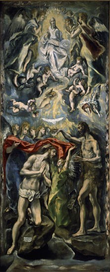 Le Greco, Baptême du Christ