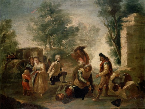 Goya, Attaque de la diligence