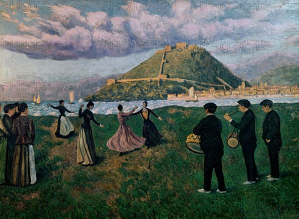 Regoyos, La danse de l'ancien, San Sebastian