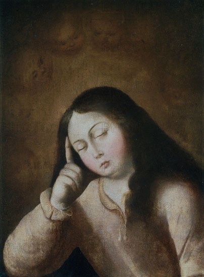 Zurbaran, Vierge endormie (détail)