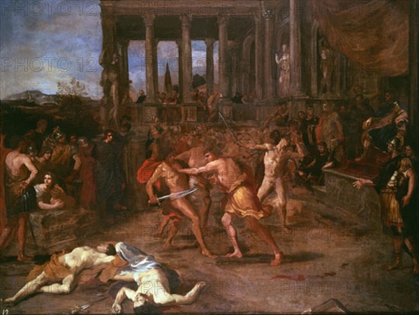 Camassei, Combat de gladiateurs