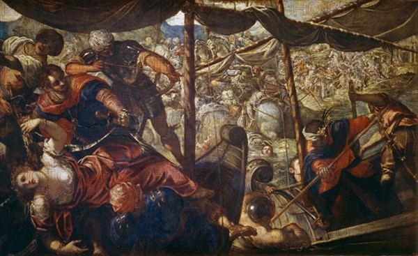 Tintoretto, Event of a Battle Between Turk People and Christian People