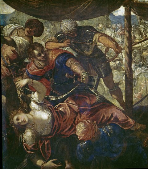 Le Tintoret, Détail de la Bataille entre Turcs et chrétiens