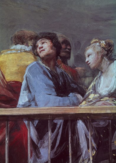 Goya, detail of the painting of the dome