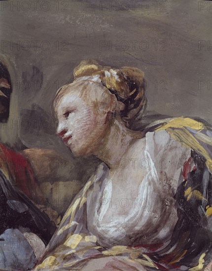 Goya, Detail of the painting of the dome