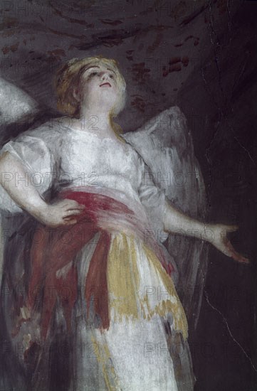 Goya, Detail of the painting of the dome