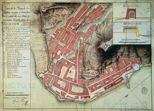 Crame, Map of the city of La Guardia (Venezuela)