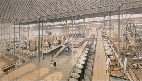 Laplante, Interior of a sugar factory in La Havana