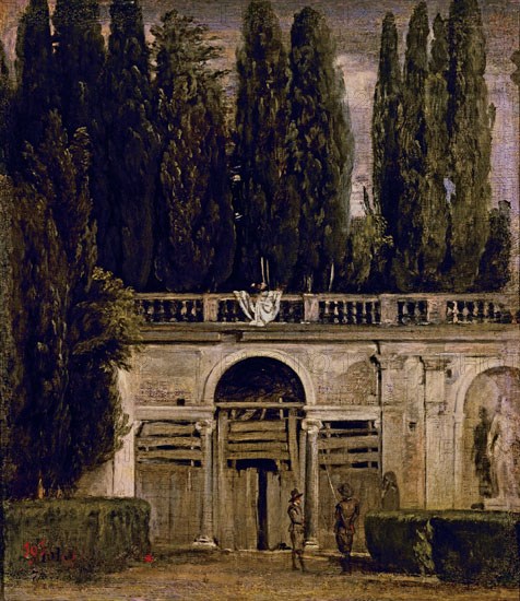 Vélasquez, Vue des jardins de la Villa Médicis à Rome