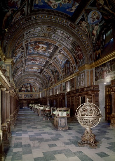 Vue de la bibliothèque de l'Escurial