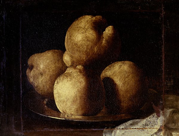 Zurbaran, Nature morte de coings