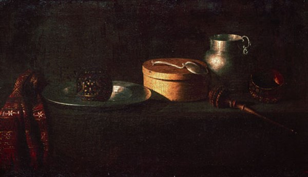 Zurbaran, Nature morte avec moulin à chocolat