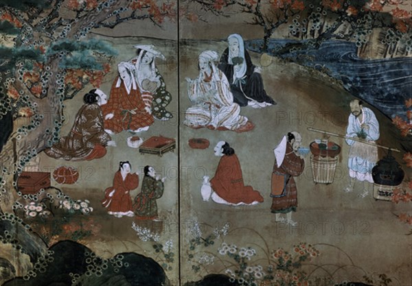 Scène quotidienne japonaise