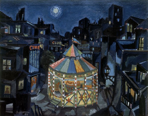 Acquaroni, Night View With Merry-go-round