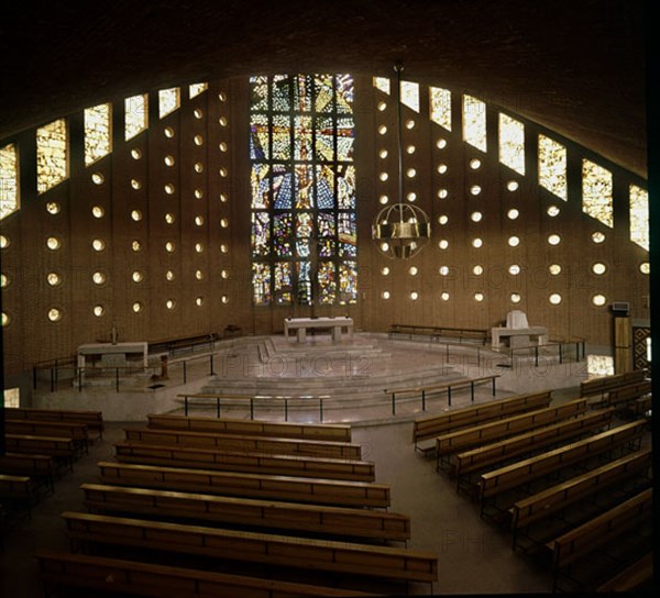 Interior of the Marianist Fathers' church in Madrid