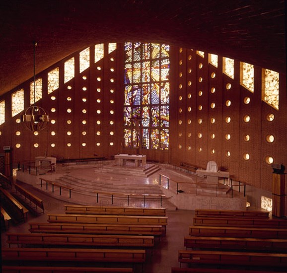 Interior of the Marianist Fathers' church in Madrid