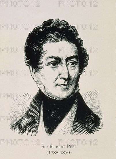 Portrait de l'économiste américain Robert Peel