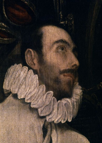 El Greco, Julian Romero de las Azanas and his Patron Saint (detail)