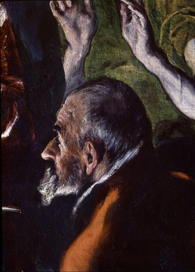 El Greco, Adoration of the shepherds (detail)