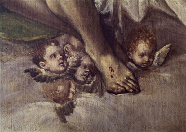 El Greco, The Holy Trinity (detail)