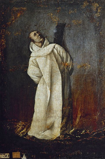 Zurbaran, Mercédaire sur le bûcher