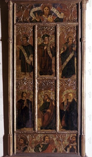 Wooden gothic altarpiece