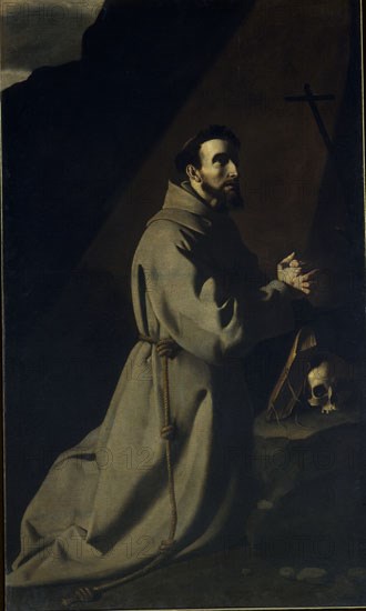 Zurbaran, Saint Francis Praying