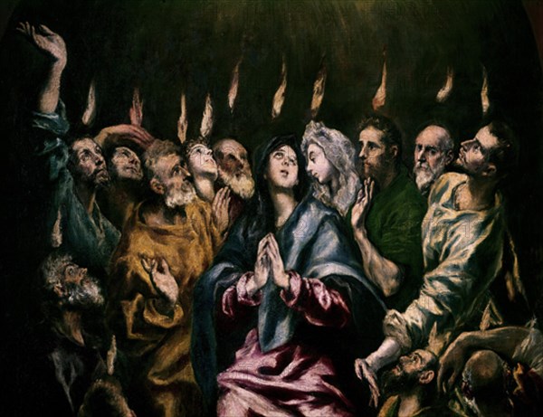 El Greco, Pentecost (detail)