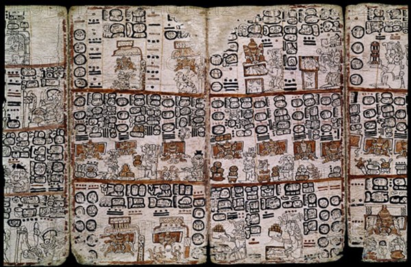 Page du Codex Tro-Cortesianus ou Codex de Madrid