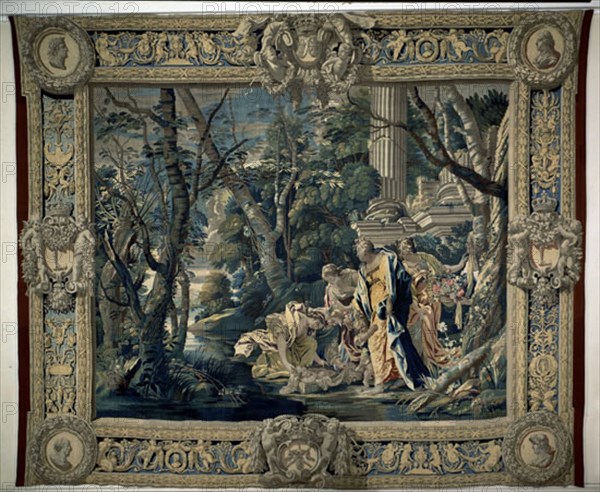VONET ATRIBUIDO
TAPIZ-MOISES SALVADO DE LAS AGUAS-LANA SEDA 495X599 CM-1630
PARIS, MUSEO LOUVRE-INTERIOR
FRANCIA