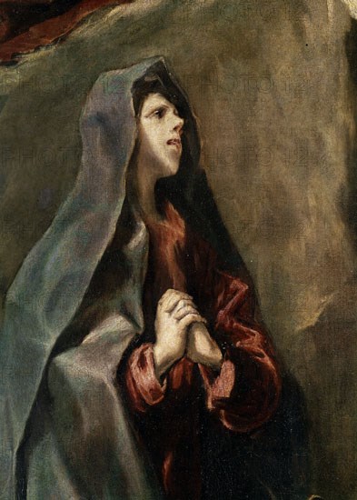 El Greco, The Crucifixion (detail)