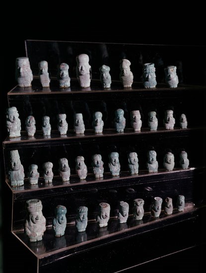 Turquoise Inca Figurines from Pikillacta (Cuzco)