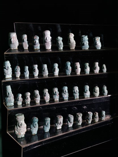 Turquoise Inca Figurines from Pikillacta (Cuzco)