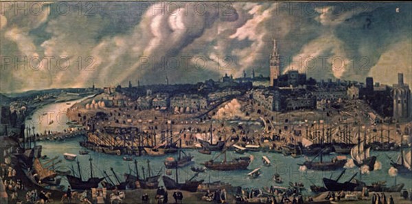 Attributed to Coello, View of Seville