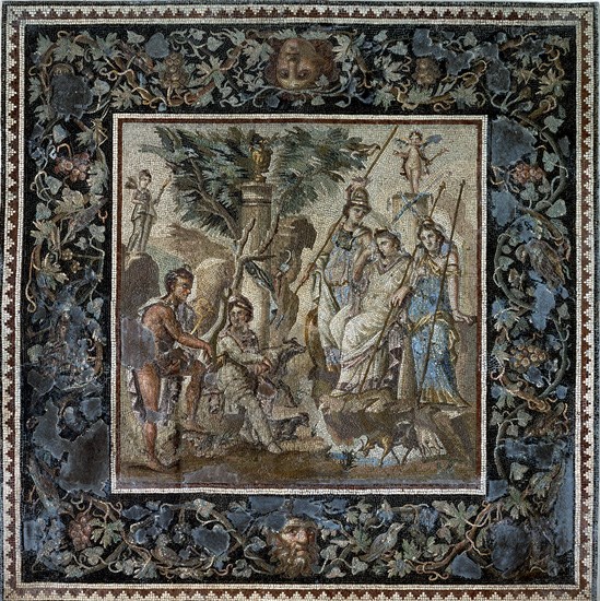 MOISACO ROMANO-S II D JC-EL JURAMENTO DE PARIS-MITOLOGIA GRIEGA
PARIS, MUSEO LOUVRE-INTERIOR
FRANCIA