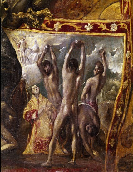 Le Greco, Enterrement du Comte d'Orgaz (détail)