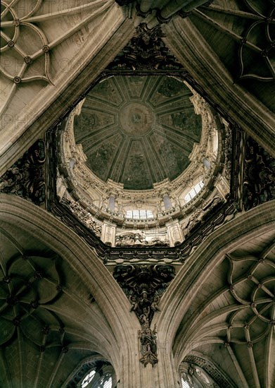 Coupole du transept dans la Vieille Cathédrale (Salamanque)