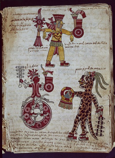 Codex Tudela réalisé par les Aztèques