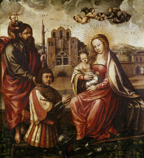 ANONIMO
LA VIRGEN DE CRISTOBAL COLON - S XVI
Madrid, musée Lazaro Galdiano