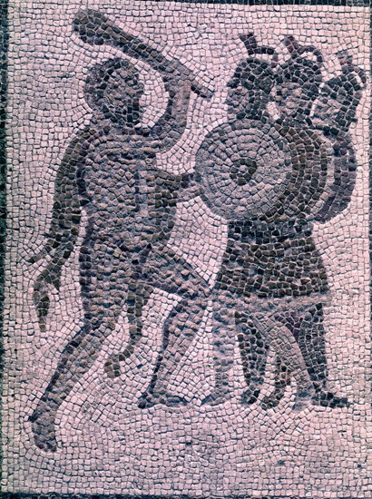 DT MOSAICO DE HERCULES-LIRIA CON SOLDADO ROMANO
MADRID, MUSEO ARQUEOLOGICO NACIONAL
MADRID