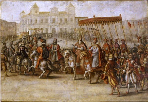 Corte, Entrée de Charles Quint et du pape Clément VII à Bologne