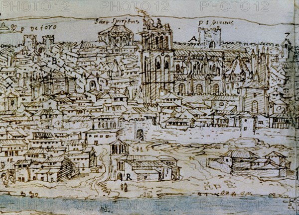 WYNGAERDE ANTON VAN DEN ?/1571
SALAMANCA-1570-DIBUJO SEPIA-DET DE LA CATEDRAL
VIENA, BIBLIOTECA NACIONAL
AUSTRIA