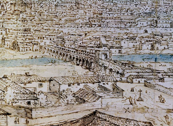 WYNGAERDE ANTON VAN DEN ?/1571
SALAMANCA-1570-DIBUJO SEPIA-DET DEL PUENTE SOBRE EL TORMES
VIENA, BIBLIOTECA NACIONAL
AUSTRIA