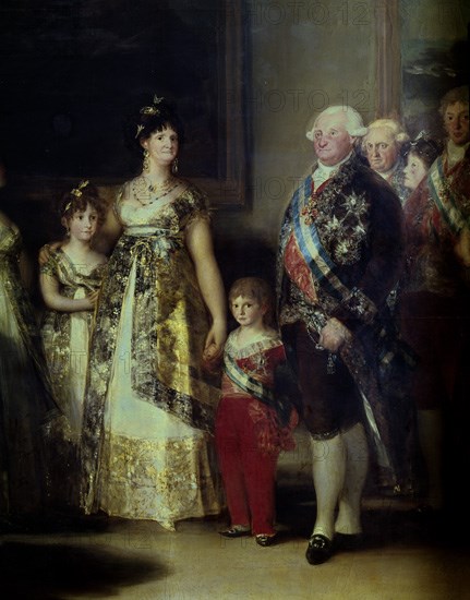 Goya, Charles IV's family (detail)