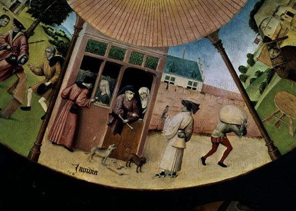 Bosch, Tray of the Seven Deadly Sins (detail)