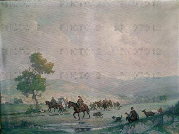 COVARSI YUSTAS 1885/1951
CAZA EN LA CAÑADA DE LANMADA
MADRID, COLECCION ANGEL GIRONZA
MADRID