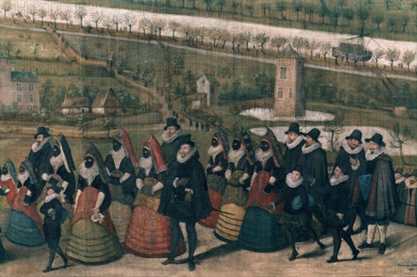 BAKER JANS VAN
VIAJE DE MARIA DE AUSTRIA DESDE PRAGA-1604-CON LA CORTE DE FELIPE III-DETALLE
MADRID, DESCALZAS REALES
MADRID